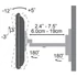 Kép 2/3 - UCH0194 Cabletech 13-42" Dönthető Forgatható Falikonzol