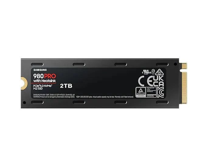 MZ-V8P2T0CW 980 PRO PCle 4.0, NVMe™ 1.3c, M.2, 7,000 MB/s, 2T, SAMSUNG SSD