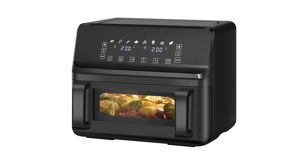 LLIVEKIT AF-5508ATB Forrólevegős sütő 9L