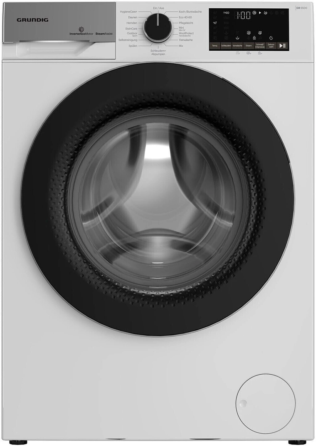 GRUNDIG GW5P58410W Elöltöltős mosógép