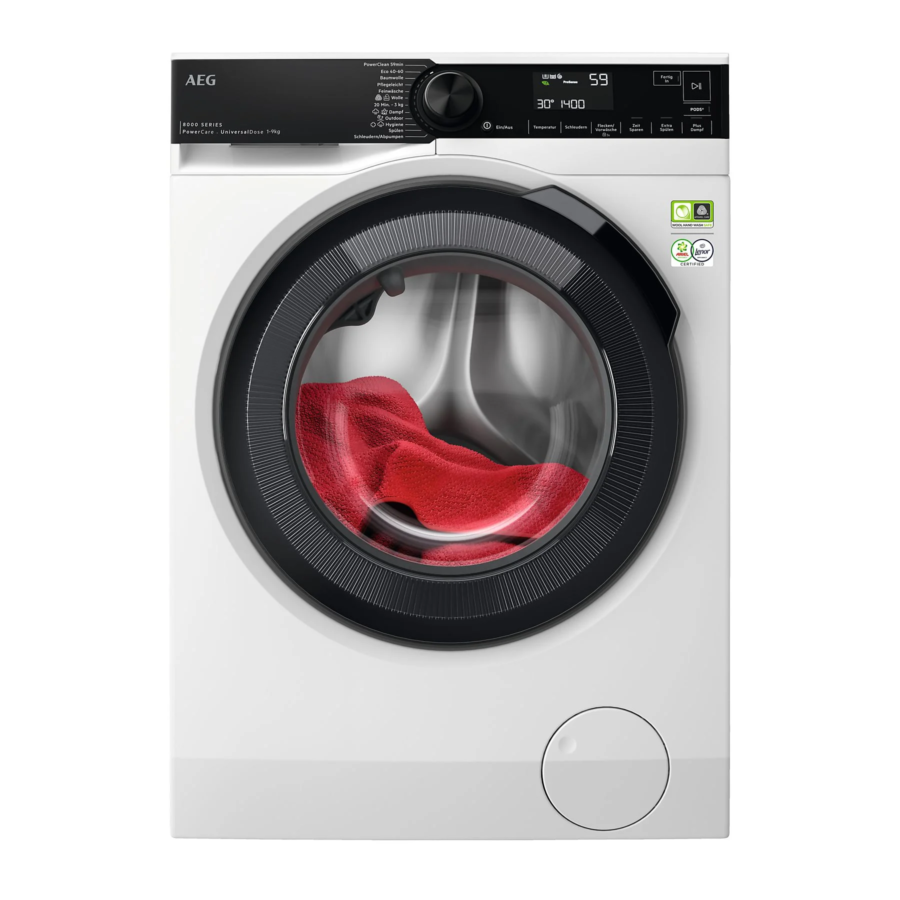 LR8E75695 AEG PowerCare Elöltöltős mosógép