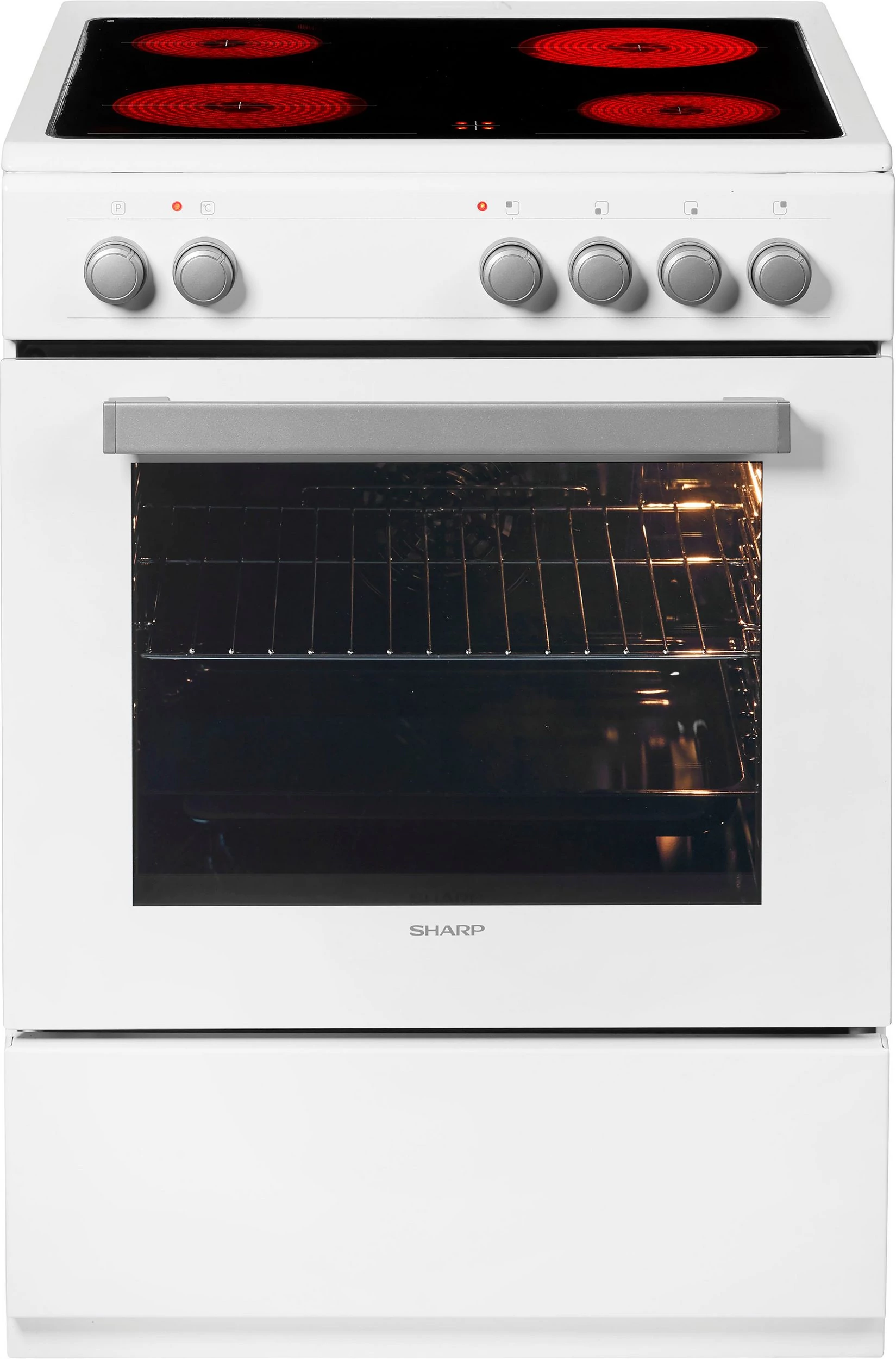KF76VNO22W-DE SHARP Kerámialapos villanytűzhely